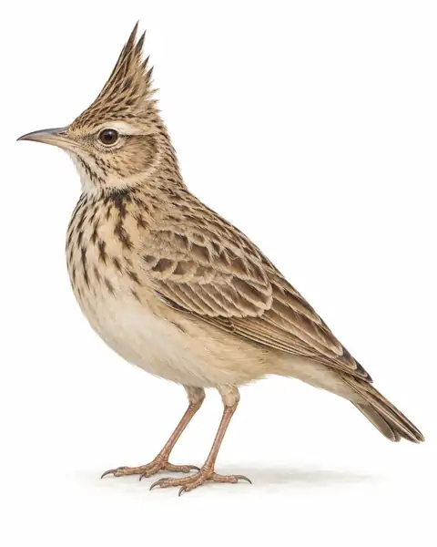 Galerida cristata coreensis — illustration